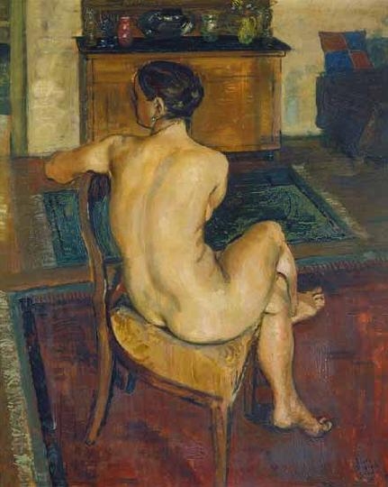Biai Föglein István (1905-1974) Nude back in interior, 1938