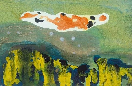 Bálint Endre (1914-1986) Ibiza (figure in water), 1959