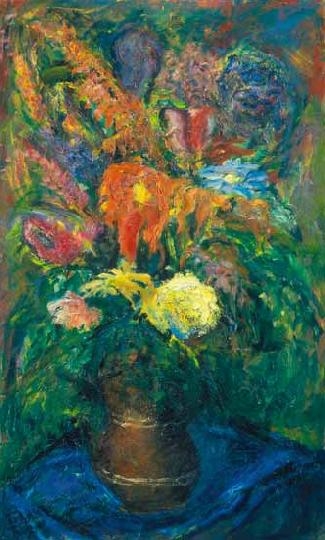 Frank Frigyes (1890-1976) Nagy virágcsendélet, 1966