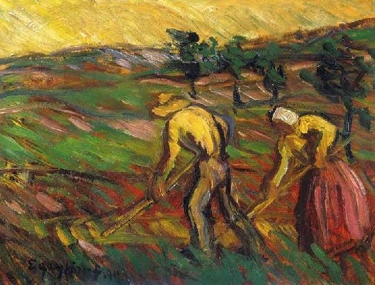Egry József (1883-1951) Hay-makers, 1911