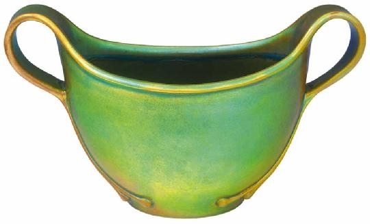 Zsolnay Plant pot with two handles, Zsolnay, around 1900
