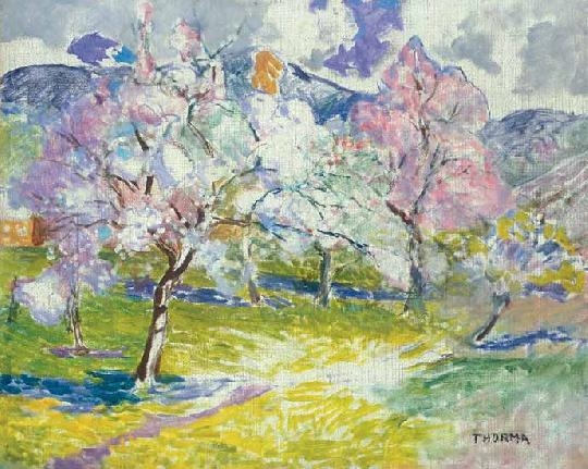 Thorma János (1870-1937) Trees in the spring