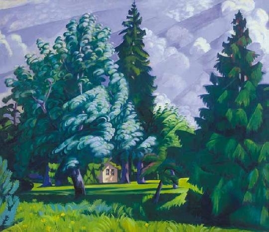 Boromisza Tibor (1880-1960) Watch-house in the grove