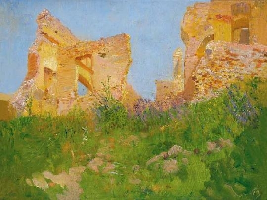 Mednyánszky László (1852-1919) Ruins at Beckov