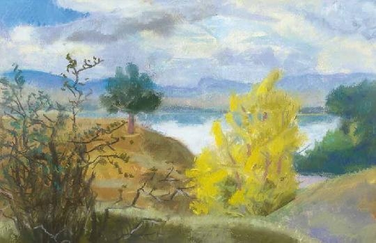 Berény Róbert (1887-1953) Landscape at the Danube