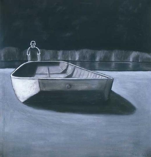 Fehér László (1953-) Boy with boat, 1998