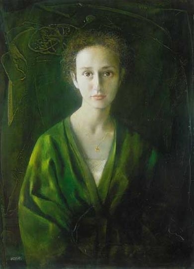 Kárpáti Éva (1936-) Portrait of a little girl