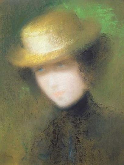 Rippl-Rónai József (1861-1927) Fiatal nő kalapban