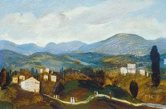 Molnár C. Pál (1894-1981) Italian landscape