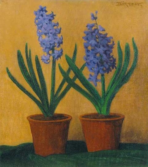 Börtsök Samu (1881-1931) Hyacinths in pot