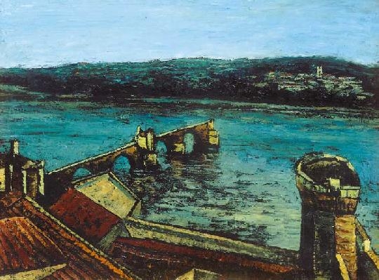 Orbán Dezső (1884-1987) Avignon landscape