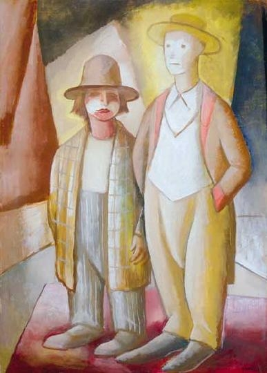Gábor Jenő (1893-1968) Clowns, 1933