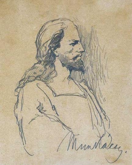 Munkácsy Mihály (1844-1900) Tanulmány a Krisztus Pilátus előtt című képhez