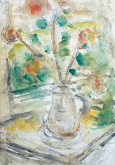 Czóbel Béla (1883-1976) Flowers in vase