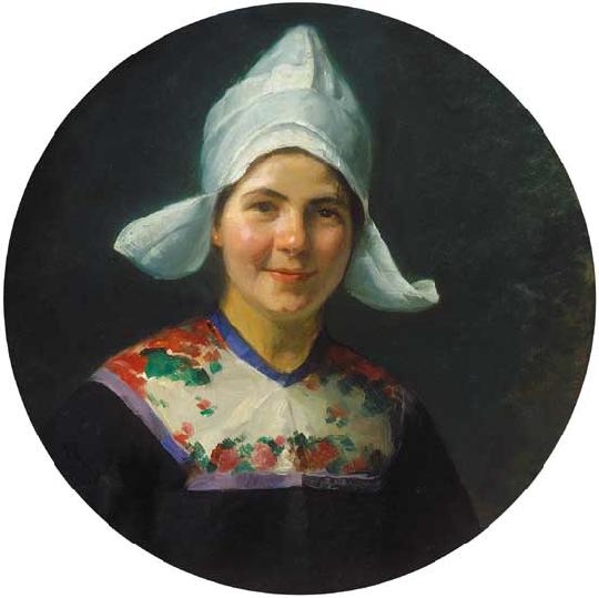 Rottmann Mozart (1874-1960) Holland lány