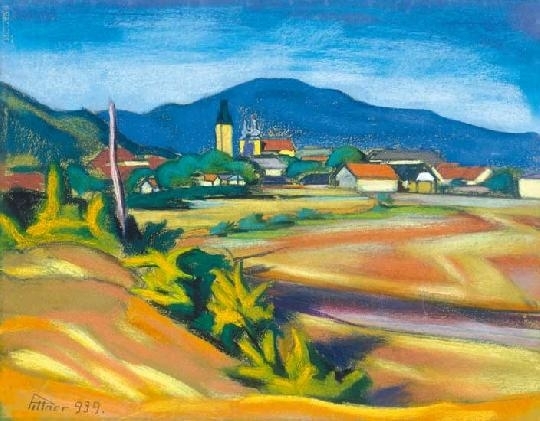 Pittner Olivér (1911-1971) View of Nagybánya, 1939