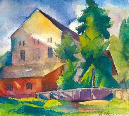 Patkó Károly (1895-1941) House scene, 1924