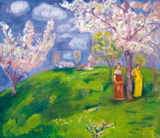 Iványi Grünwald Béla (1867-1940) Tavaszi virágzás