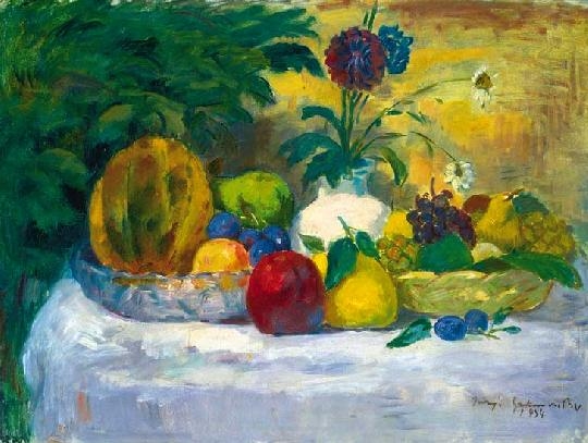 Iványi Grünwald Béla (1867-1940) Still life with fruits, 1934
