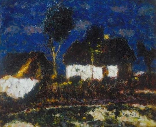 Koszta József (1861-1949) Farm in sunshine