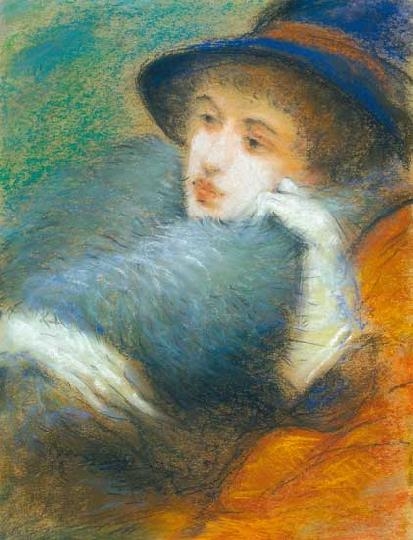 Rippl-Rónai József (1861-1927) Nő boával