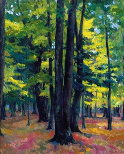 Krizsán János (1866-1948) Silence in the forest, 1933