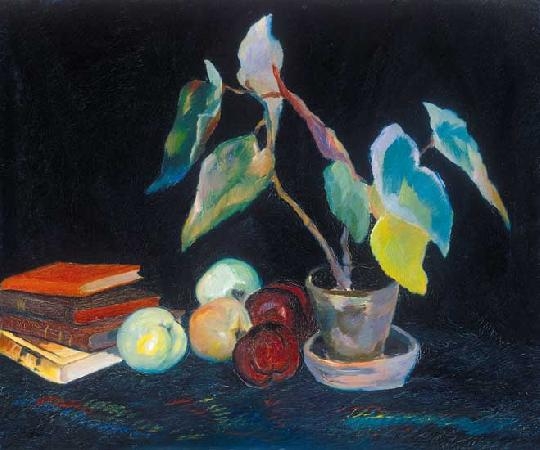 Paál Albert (1895-1968) Still life with apples