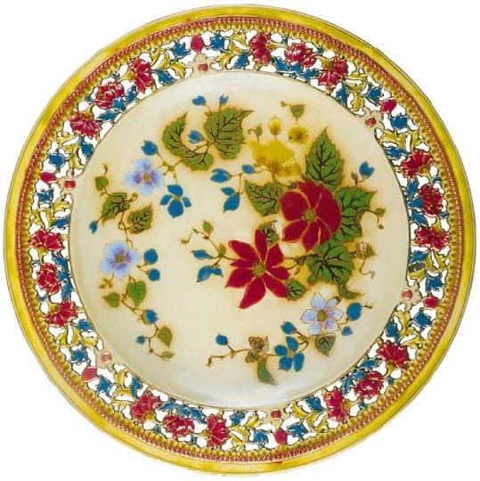 Zsolnay Historical plate, Zsolnay, around 1893