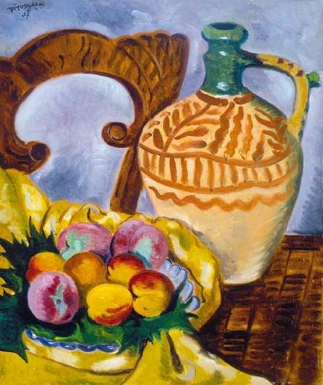 Vörös Géza (1897-1957) Still life with jug, 1937