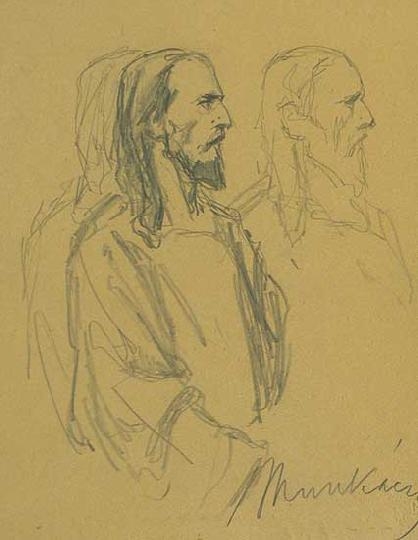 Munkácsy Mihály (1844-1900) Vázlatok a Krisztus Pilátus előtt című festményhez