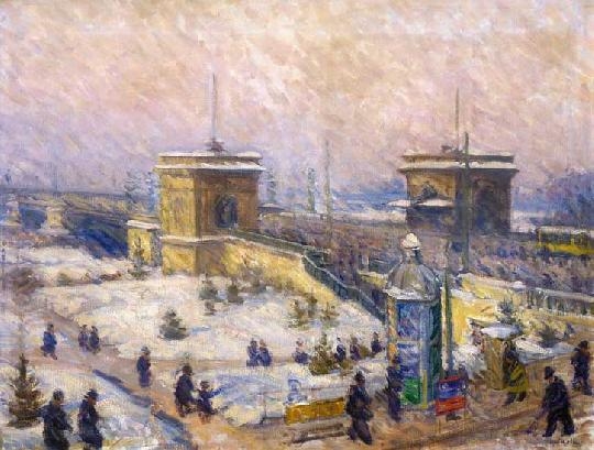 Mikola András (1884-1970) Wintery atmosphere