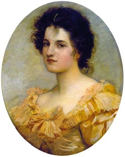 Lotz Károly (1833-1904) Női arckép (Lotz Kornélia)