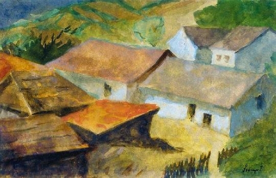 Szőnyi István (1894-1960) Houses in Zebegény