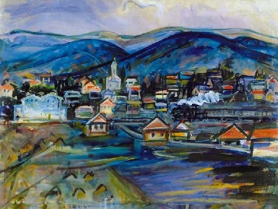 Futásfalvi Márton Piroska (1899-1996) Small town in the mountains