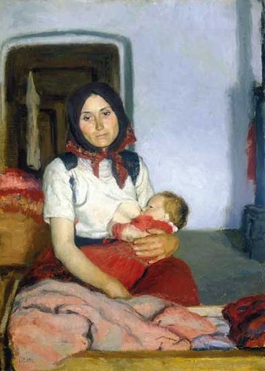Glatz Oszkár (1872-1958) Anya gyermekével