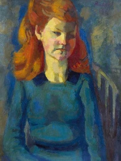 Rafael Viktor (1900-1981) Vöröshajú lány, 1946