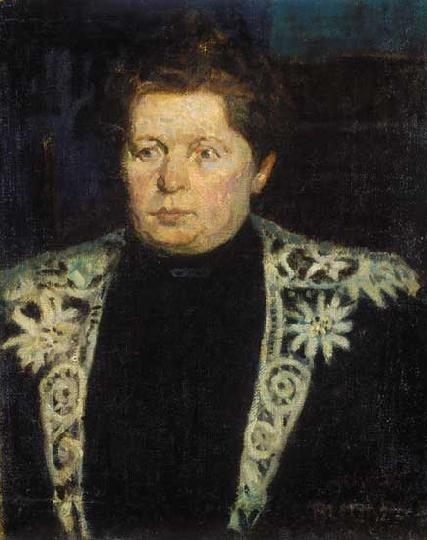 Maticska Jenő (1885-1906) Hölgyportré, 1905