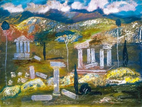 Molnár C. Pál (1894-1981) Landscape with ancient ruins