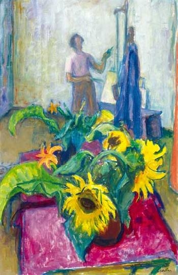 Gráber Margit (1896-1993) In the atelier
