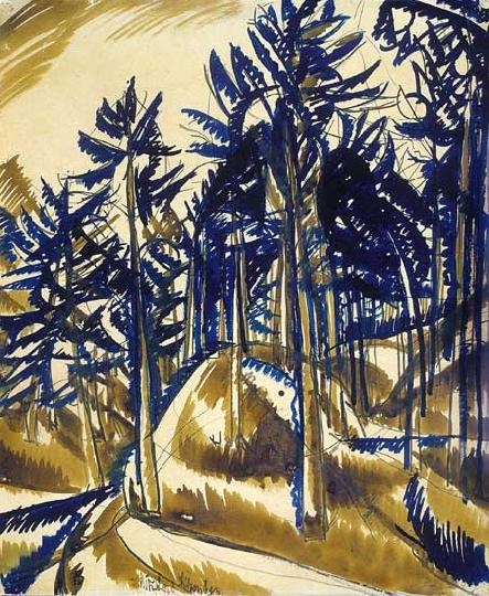 Uitz Béla (1887-1972) Forest scene, 1920