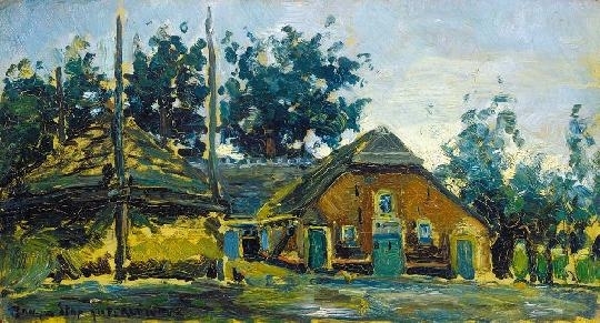 Perlmutter Izsák (1866-1932) Row of houses, 1916
