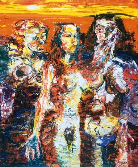 Sváby Lajos (1935-2020) Három nő, 1975