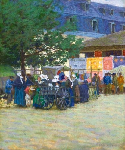 Poll Hugó (1867-1931) Britanny fair