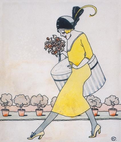 Faragó Géza (1877-1928) Walk in spring