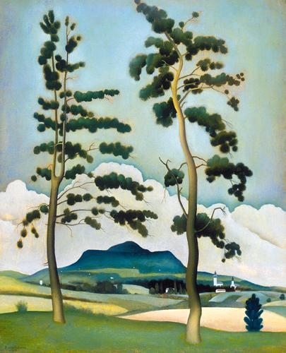 Basilides Barna (1903-1967) Slender trees, 1940