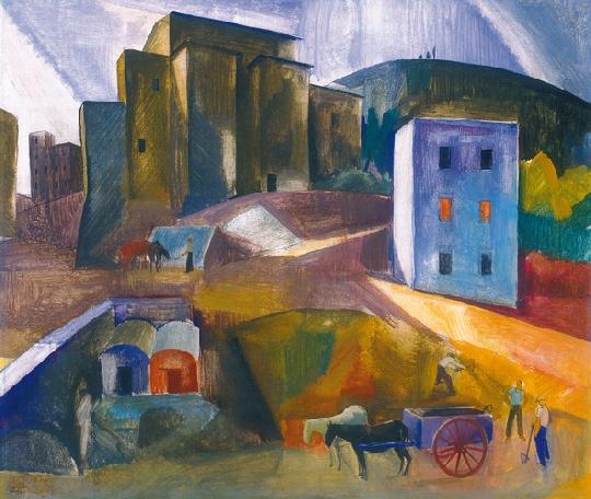 Patkó Károly (1895-1941) A scene in Rome, 1931