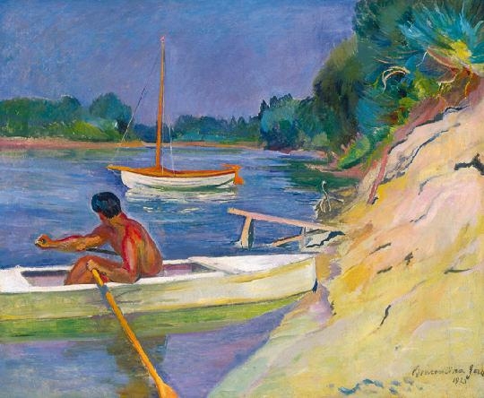 Bornemisza Géza (1884-1966) Boating on Lake Balaton, 1923