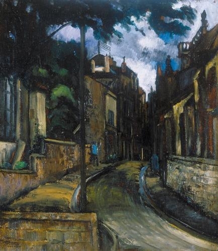 Orbán Dezső (1884-1987) Street scene