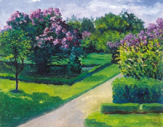 Orbán Dezső (1884-1987) Lilac grove