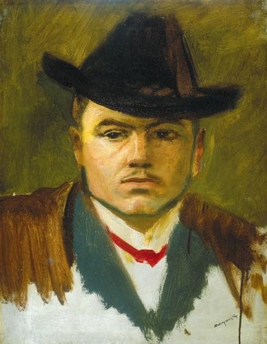 Mednyánszky László (1852-1919) Man with a hat